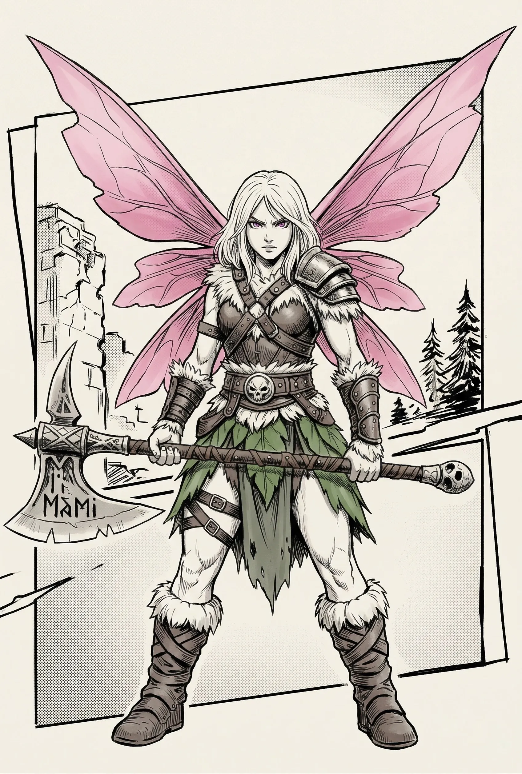 Illustration in the style of Hiromu Arakawa